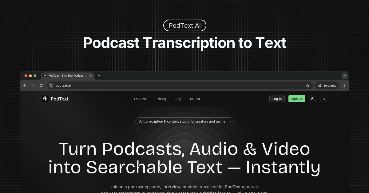 PodText
